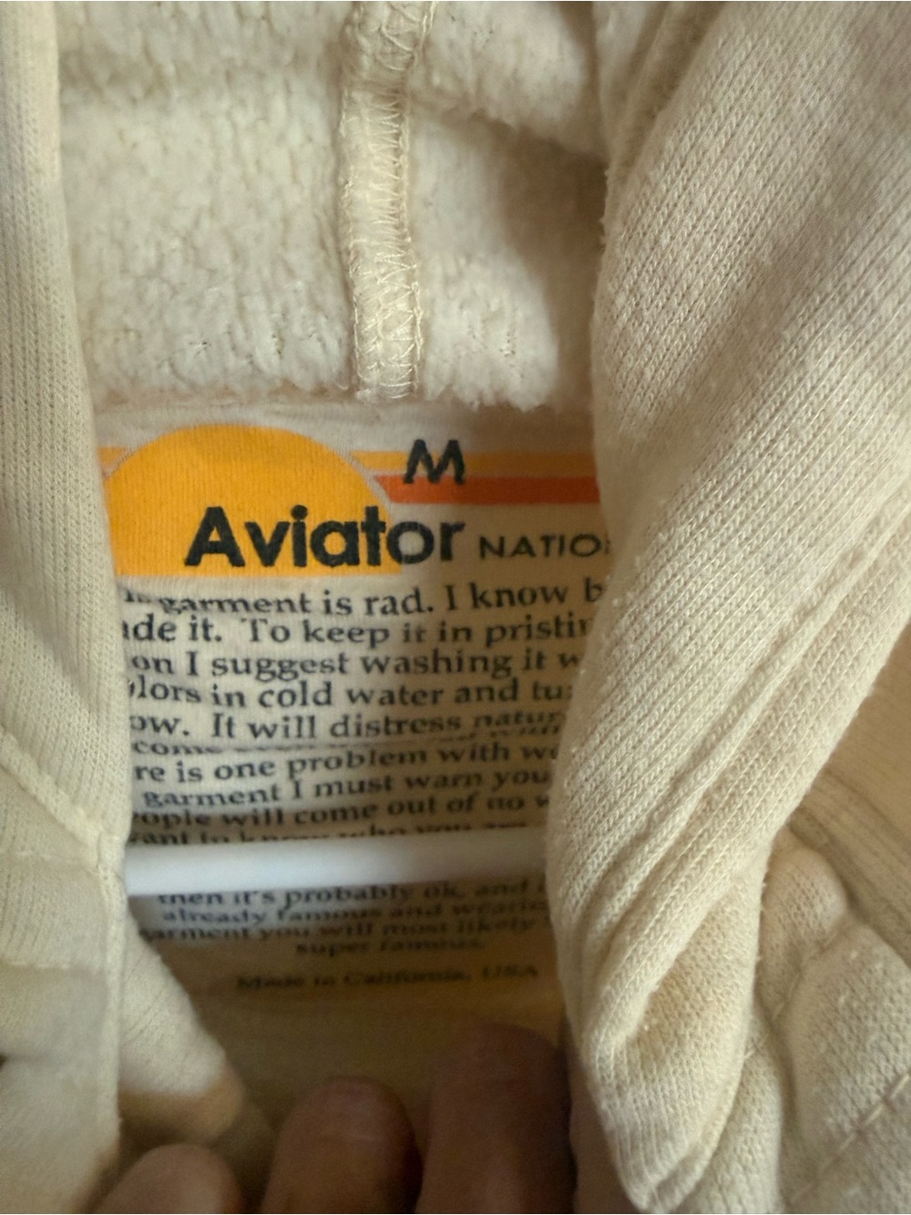 Aviator Nation Cream Ninja- Med - Picture 2 of 4